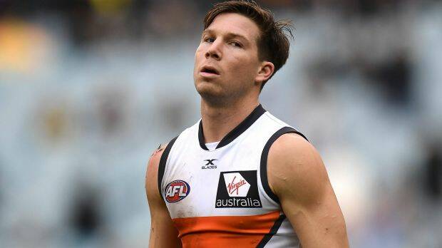 Suspended again: Toby Greene. Photo: AAP
