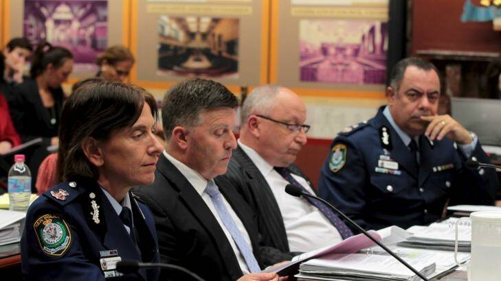 Subject of 'intense electronic and other surveillance': Police Deputy Commissioner Nick Kaldas, far right.  Photo: Janie Barrett