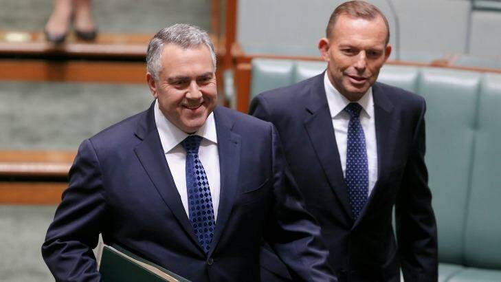 The Abbott government's budget is based on hope, like those of the Rudd and Gillard governments before it. Photo: Alex EllInghausen