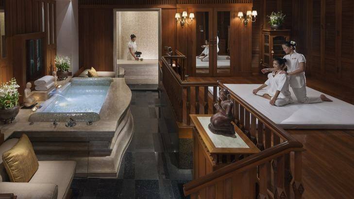 Mandarin Oriental's spa suite.