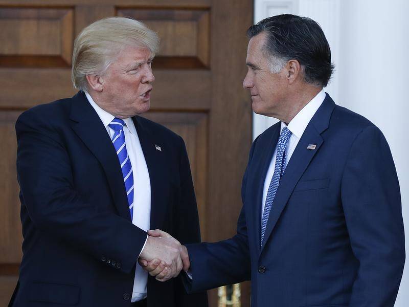 US President Donald Trump said on Twitter "Mitt Romney will make a great senator". (file)