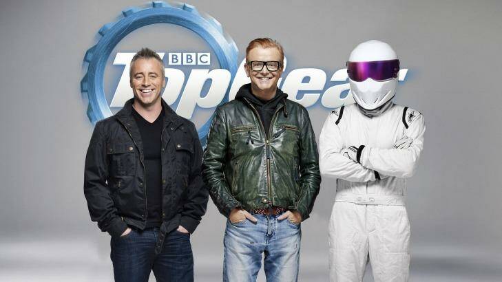 'Not meant to be': Chris Evans with Matt LeBlanc and the Stig. 