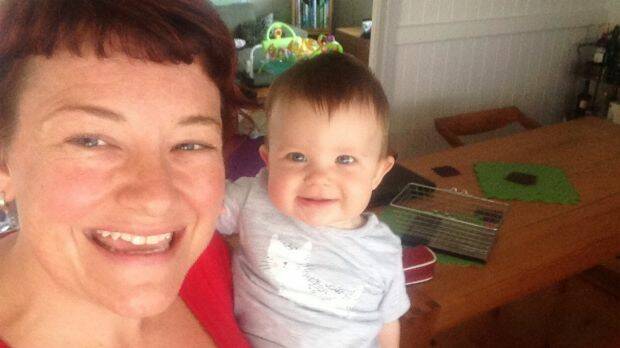 Brisbane mother Lorraine Pacey with her daughter Jocelyn, 11 months. Ms Pacey received a message on Centrelink's website saying Australia did not recognise her marriage. Photo: Lorraine Pacey
