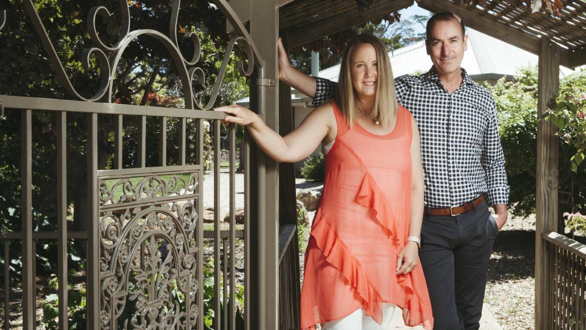Rebecca Halsted and Simon Humphrys have chosen to rent long-term rather than buy a house given Canberra's rising house prices. Picture: Dion Georgopoulos
