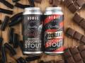 Sweet treats: The Darrell Lea Batch 37 Dark Chocolate Liquorice Stout and Darrell Lea Rocklea Road Chocolate Stout, brewed by Nomad Brewing Co. Picture: Blue Doors Studio.