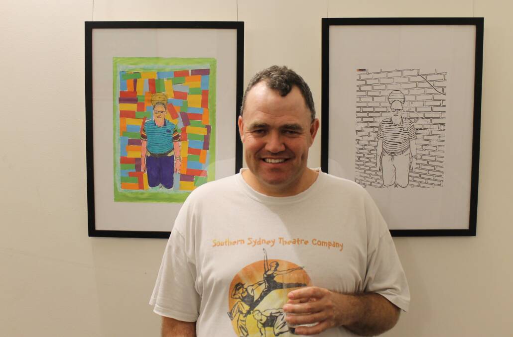 KEEN TO CREATE: Luke Schumacher has been attending the art program for five years.