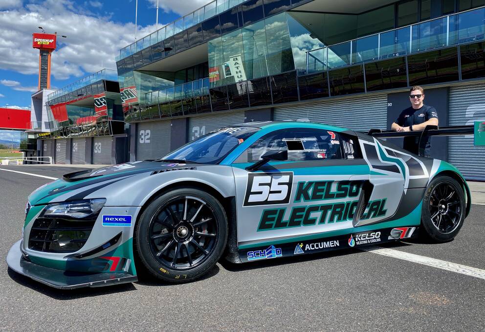 HAPPY EASTER: Bathurst driver Brad Schumacher will steer this Audi in one of the support categories on the program for this year's Bathurst 6 Hour event.