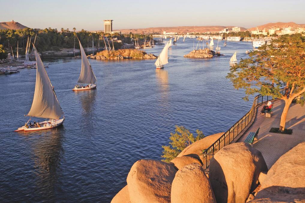 Step back in time: Cruising the Nile at Aswan.