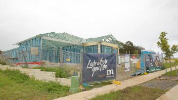 Under way: Homes are well under way in the first stages of the Dahua Group's Menangle Park development. Pictures: Supplied