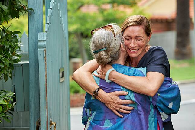 Heartwarming: Claudia Karvan and Noni Hazlehurst star as Ginny and June in new dramedy June Again, rated M, in cinemas now. Pictures: Studiocanal