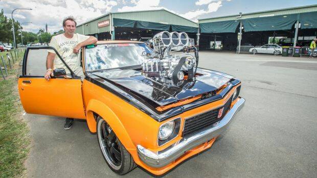 Anthony Brakel of Nowra finished working on his LX Torana on Tuesday night to exhibit it for the first time. Photo: Karleen Minney
