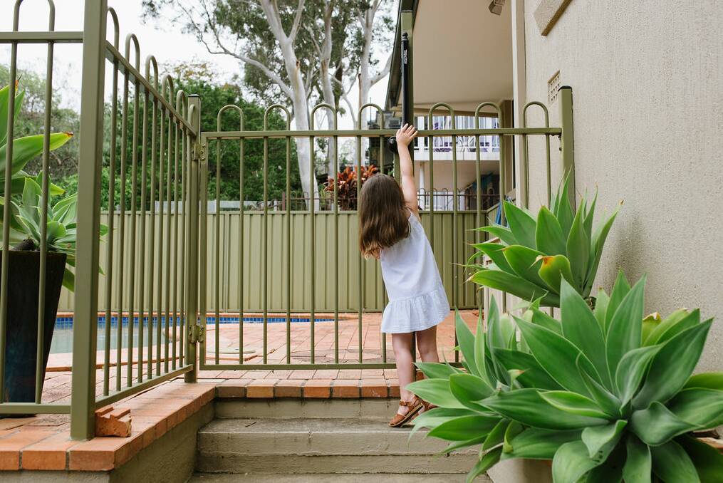 Danger zone: A locked gate and supervision is the best way to protect curious kids making a beeline for the water's edge.