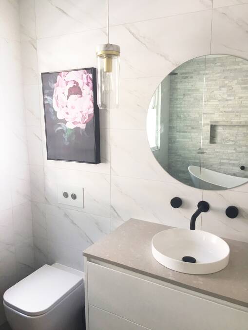 Tips and tricks: If you have a small vanity, opting for wall mounted taps will allow for a narrower sink.