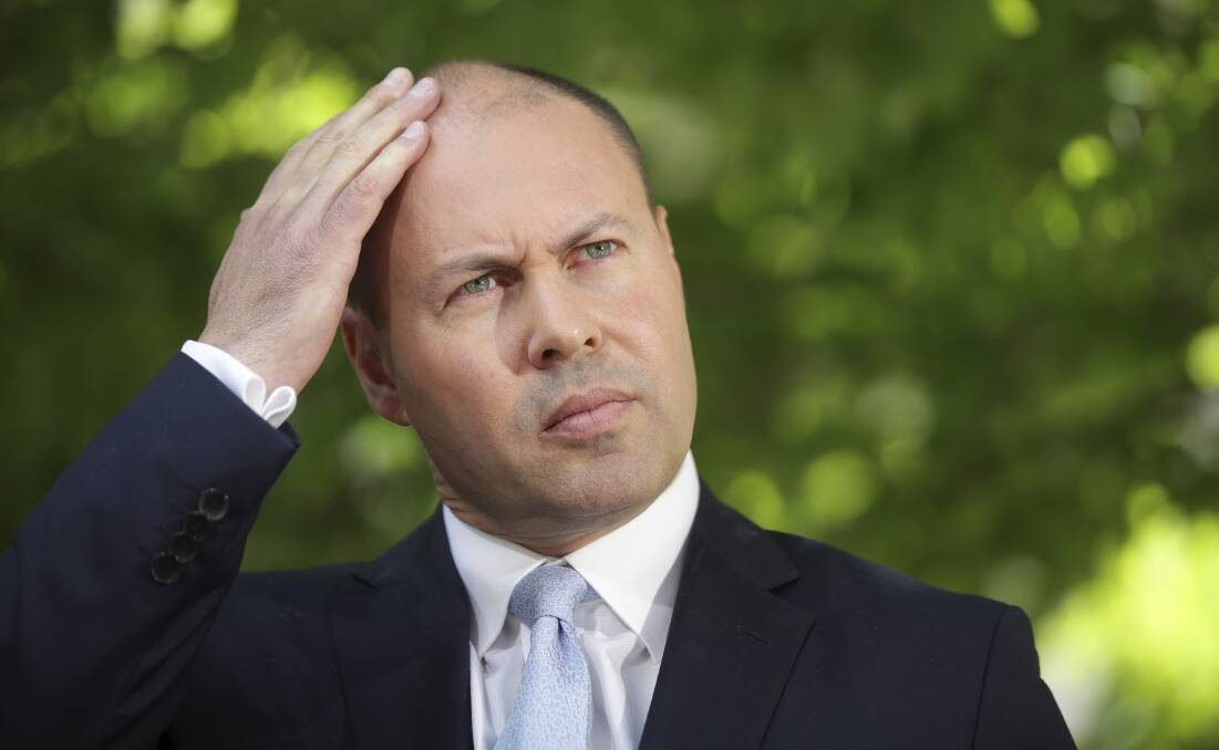 Emperor's new clothes?: Treasurer Josh Frydenberg maintains the Australian economy is in fundamentally good shape but recent figures may suggest otherwise. Photo: Alex Ellinghausen