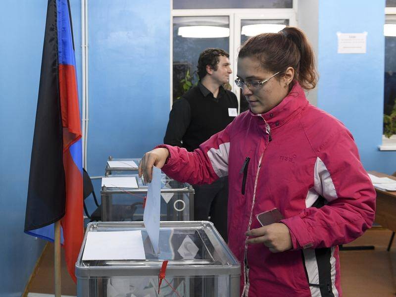People have cast ballots in separatist regions of Ukraine, in an election denounced by the West.