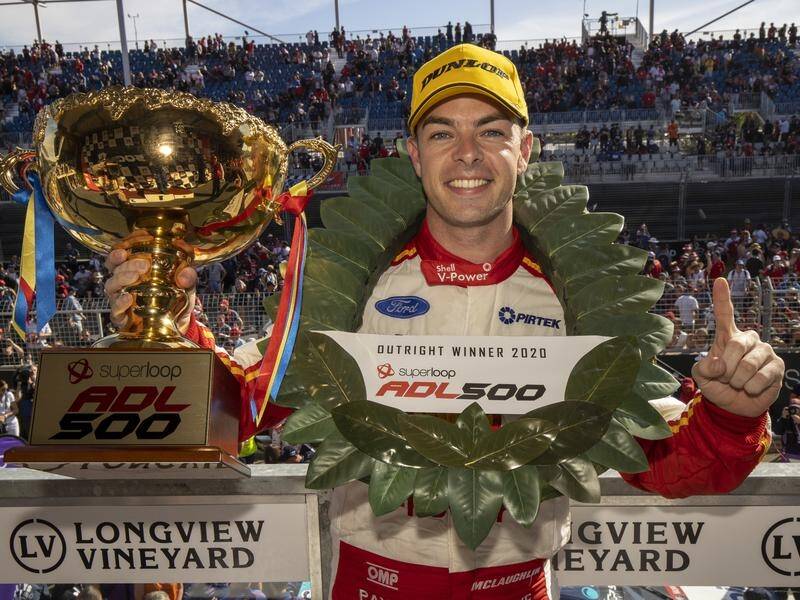 Ford driver Scott McLaughlin will go down as the last man to win an Adelaide 500 Supercars race.