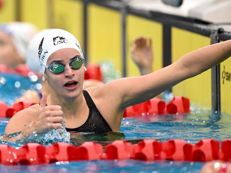 Kaylee McKeown has come within a whisker of breaking the world 100m backstroke record.