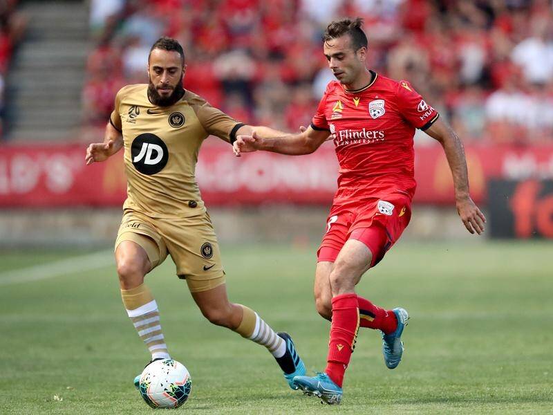 Tarek Elrich (L) will reunite with former Wanderers coach Tony Popovic at Perth Glory.