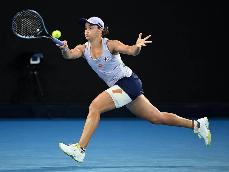 World No.1 Ash Barty has powered into the Australian Open quarter-finals for a third straight year.
