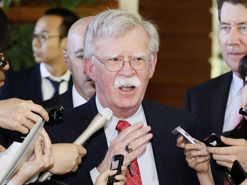 US National Security Adviser John Bolton says North Korea missile launches violated UN resolutions.