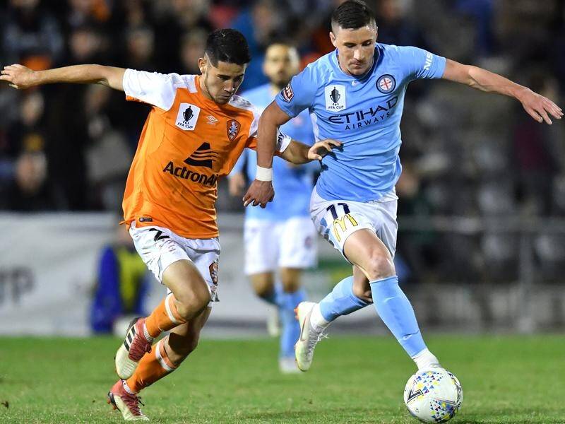 Michael O'Halloran (R) has left Melbourne City on compassionate grounds after a bad run of injuries.