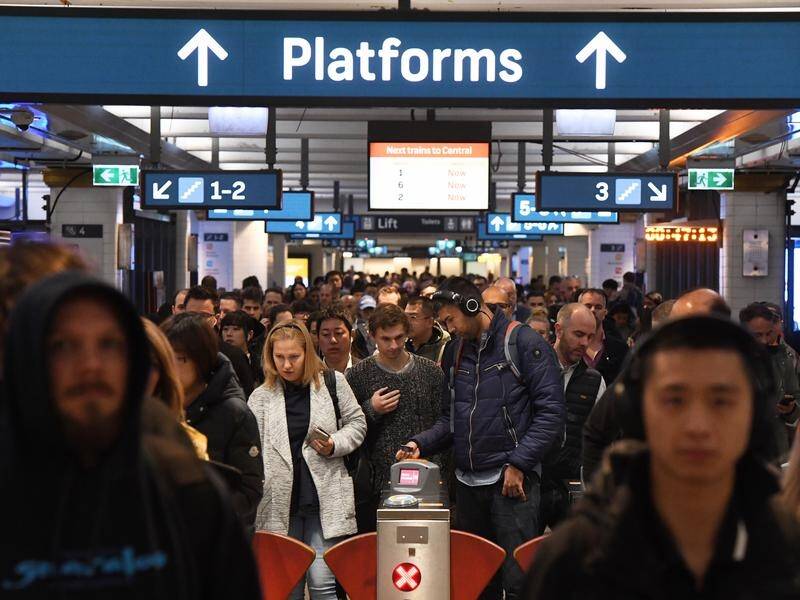 A train breakdown at Sydney's Town Hall station has caused a day of chaos for commuters.