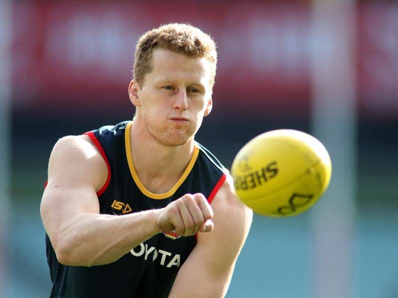 Reilly O'Brien will be one of two ruck specialists when Adelaide take on Collingwood in the AFL.