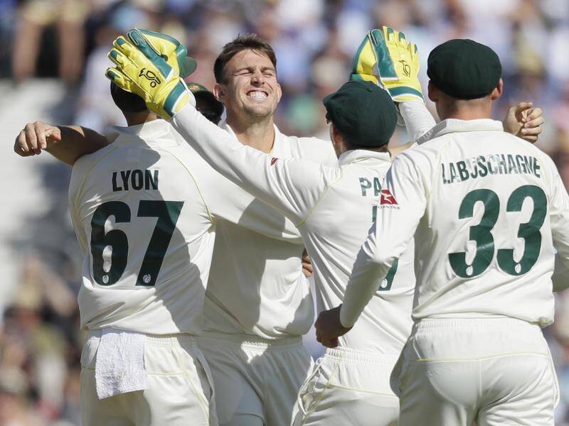 England have been bowled out for 294 in the first innings of the fifth Ashes Test against Australia.