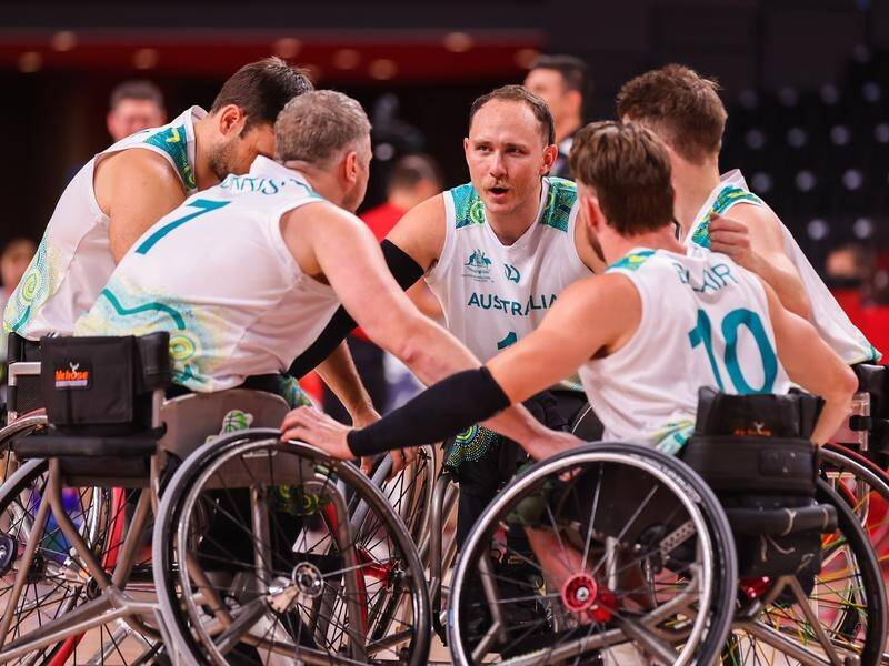 Australia's wheelchair basketball team suffered their first loss at the Paralympics, beaten by USA.