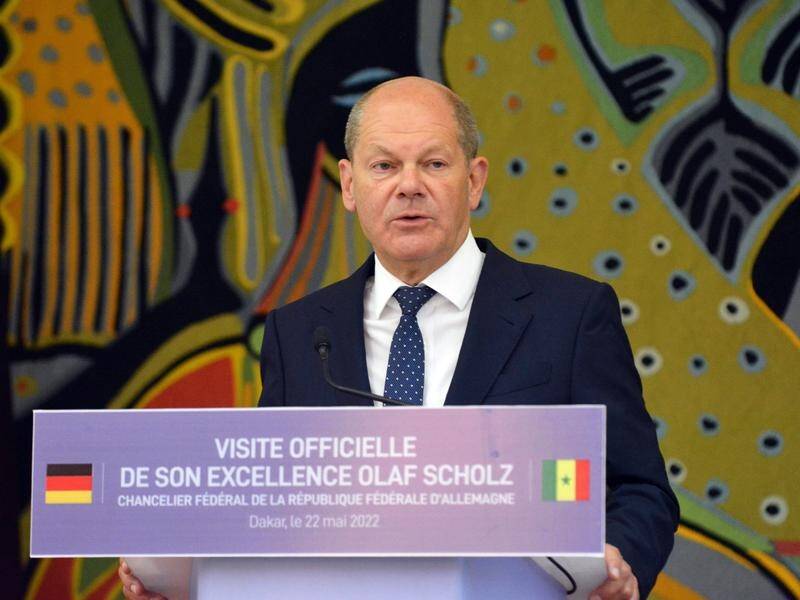 German Chancellor Olaf Scholz is in Senegal and will also visit South Africa and Niger.