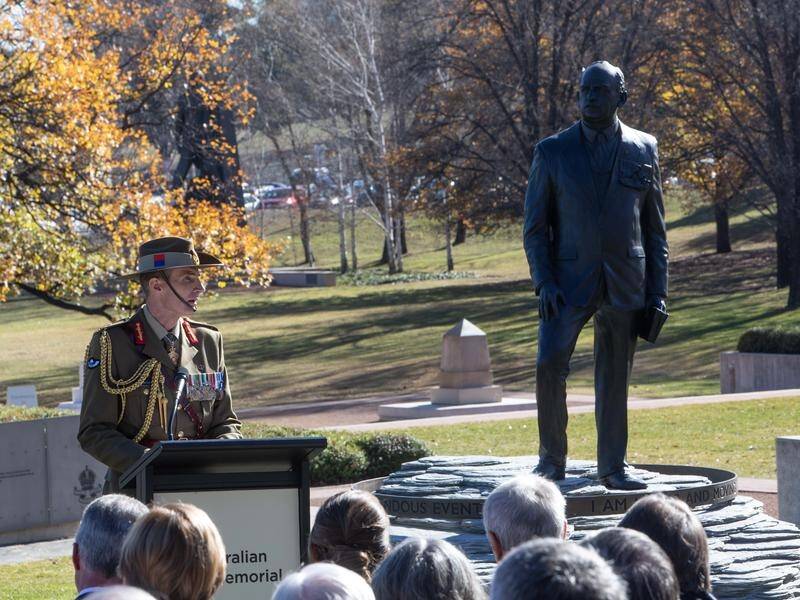 Sir John Monash is just the third Australian to be honoured with a statue at the War Memorial.