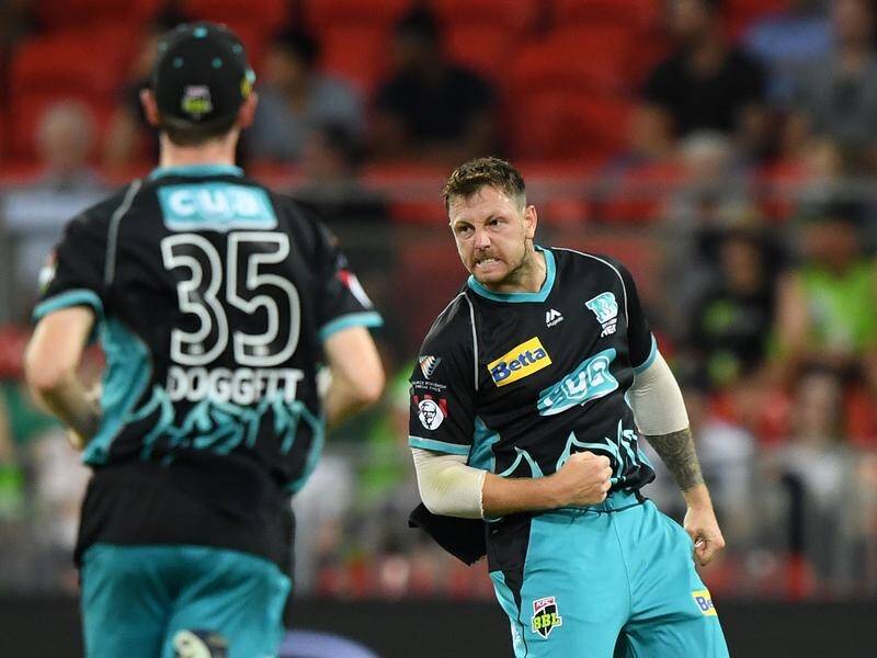 Brisbane quick James Pattinson has been ruled out of the remainder of the BBL with a side strain.