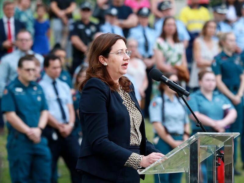 Queensland's premier will discuss domestic violence law reforms after the Clarke family funeral.