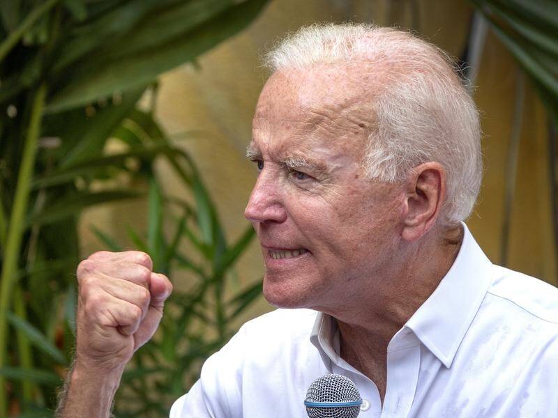 Democrat Joe Biden lashed President Trump's reported urging of Ukraine to investigate his son.