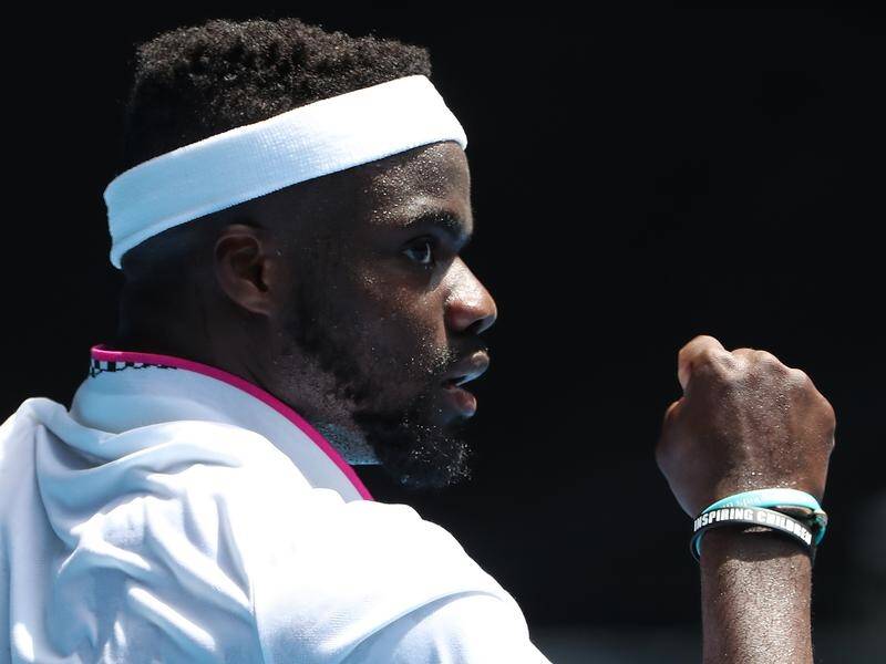 Frances Tiafoe has powered into the quarter-finals at the Australian Open.