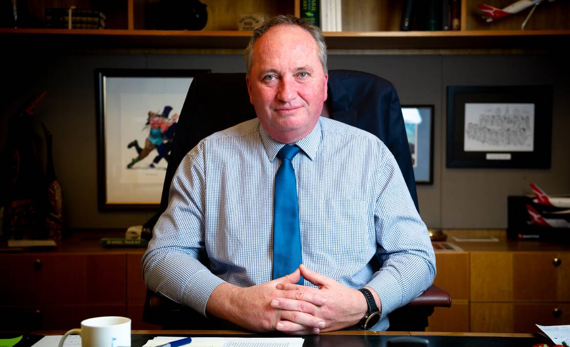 Barnaby Joyce said he "gave every ounce of my energy to make sure that I looked after the people of regional Australia". Picture: Elesa Kurtz 